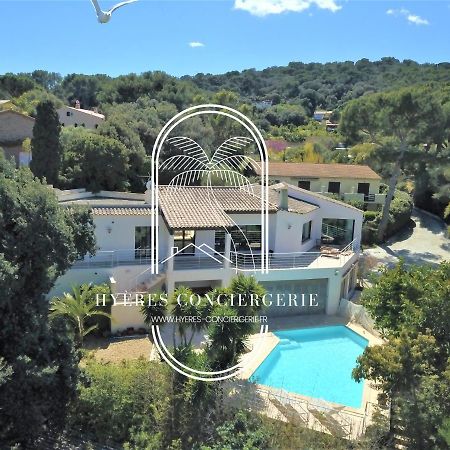 Villa L'Arbanaise Vue Mer Piscine Presqu'Ile Giens By Hc Hyères Esterno foto