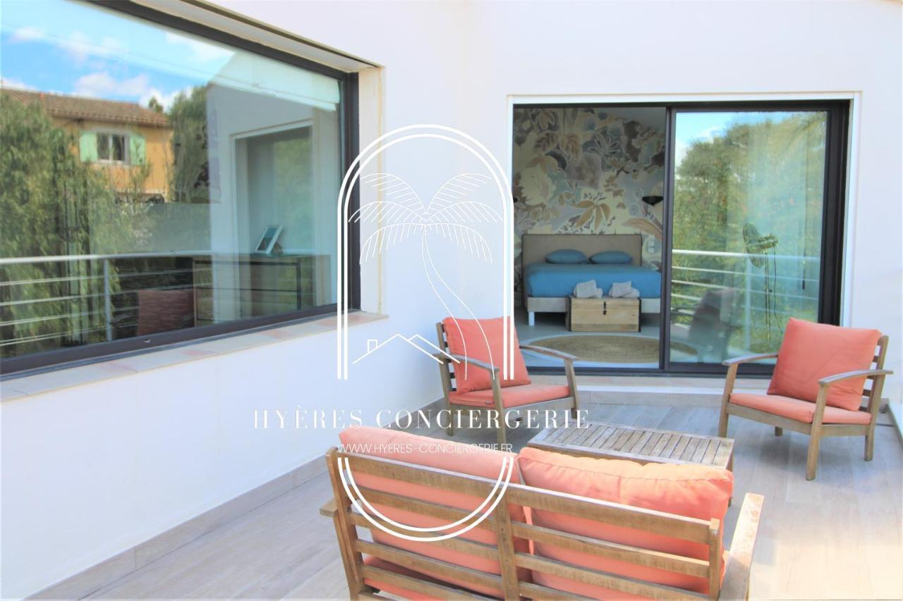 Villa L'Arbanaise Vue Mer Piscine Presqu'Ile Giens By Hc Hyères Esterno foto