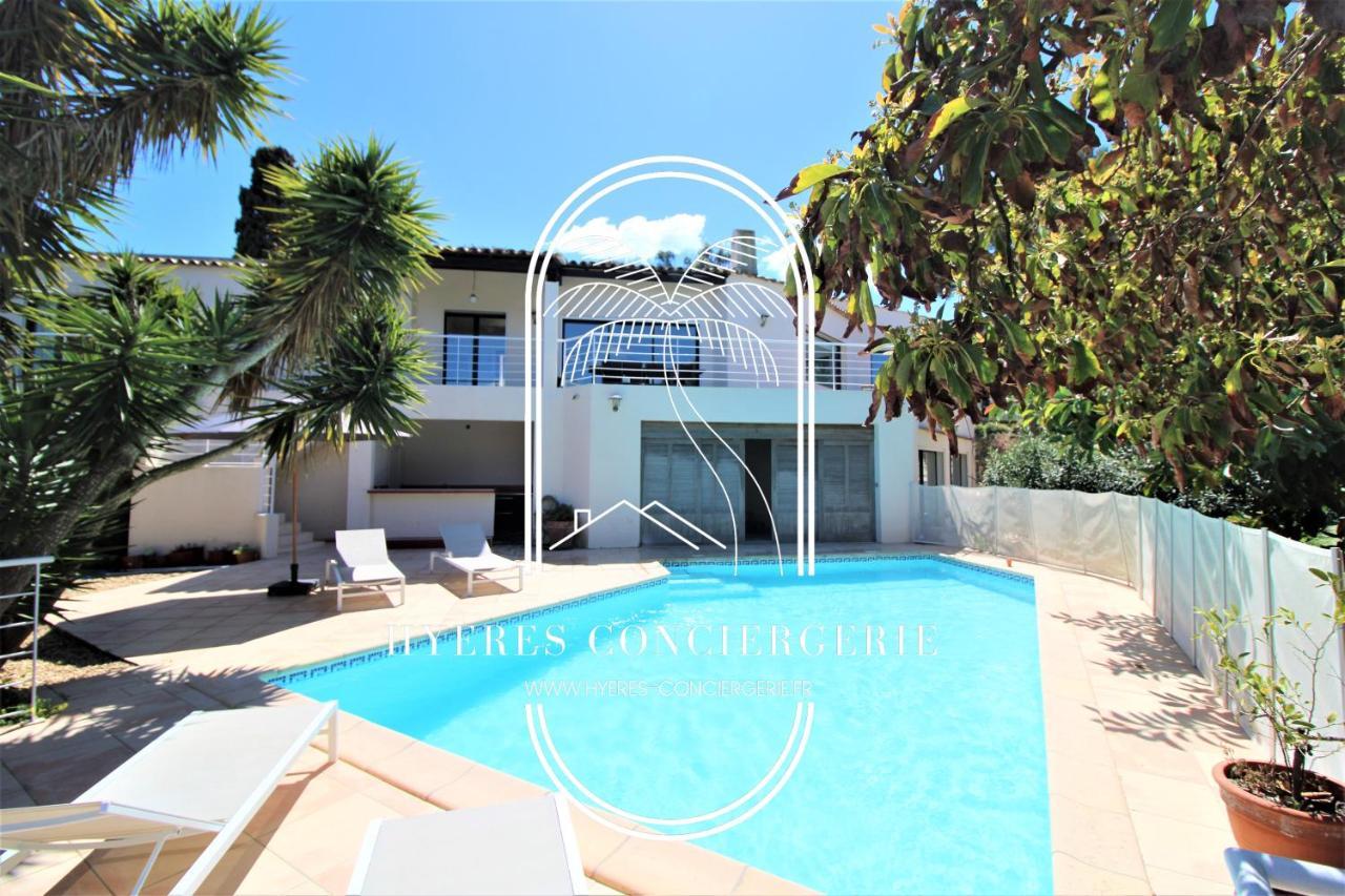 Villa L'Arbanaise Vue Mer Piscine Presqu'Ile Giens By Hc Hyères Esterno foto